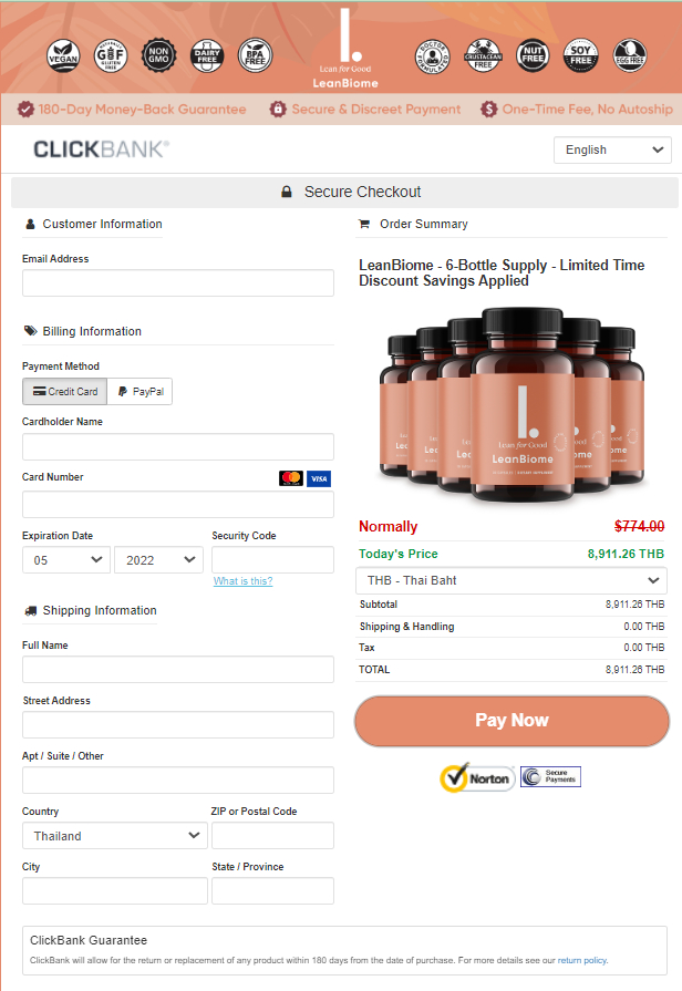 LeanBiome - Secure Order Page